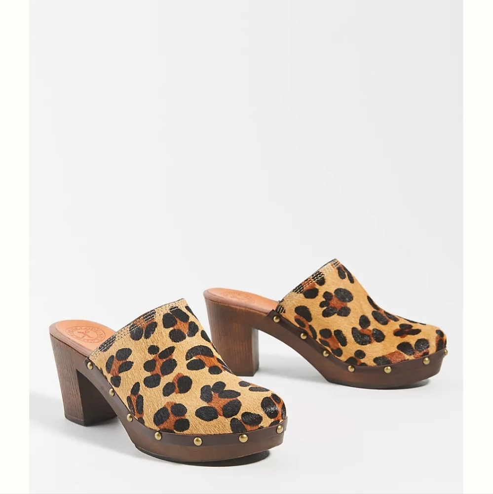 Penelope Chilvers Leopard Clogs